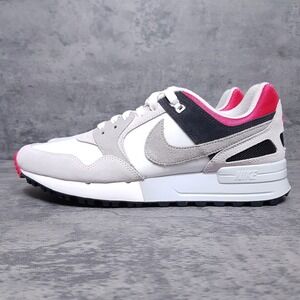 NIKE Pegasus '89 Swan Medium Golf Shoes Mens Size 8.5 Grey Black Red FJ2245-100